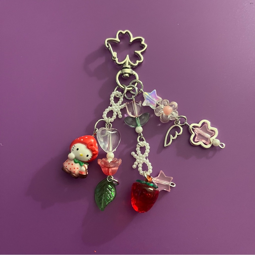 Hello Kitty Strawberry Keychain